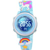 3D Cartoon Waterproof Watches for Girls with Alarm - Best Toys Gifts for Girls Age 3-12 - Blue