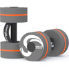 Sunlite Sports Water Weights Pool Exercise Dumbbells, Water Aerobic Equipment, High-Density EVA-Foam Dumbbell with Handle Strip, Aqua Therapy, Pool Fitness, Water Exercise, Set of 2 - Grey-Orange Performance