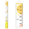 Mibote Baby Growth Height Chart Handing Ruler Wall Decor for Kids, Canvas Removable Height Growth Chart 79" x 7.9" (Black & White) - Sunshine