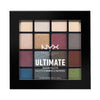 NYX PROFESSIONAL MAKEUP Ultimate Shadow Palette, Eyeshadow Palette - Brights - Smokey & Highlight
