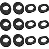 Luckvan 6 Pairs L/S Galaxy Buds Live Ear Tips Silicone Adapter Ear Wing Tips Replacement Earbuds Tips for Samsung Galaxy Buds Live Accessories Rubber Earbuds Tips, Black - Black