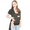 Acrabros Baby Wrap Carrier,Hands Free Baby Carrier Sling,Lightweight,Breathable,Softness,Perfect for Newborn Infants and Babies Shower Gift,Black - Dark Grey