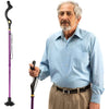 Walking Cane for Men and Women - Special Balancing Stick With 10 Adjustable Heights - Self Standing, Folding, Portable, Collapsible, and Comfortable - purple