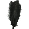 CENFRY 10pcs Ostrich Feathers 10-12inch Plumes for Wedding Centerpieces Home Decoration (White) - black