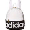 adidas Linear Mini Backpack Small Travel Bag Discontinued, Purple Tint/White, OSFA - White/Black/Gold