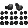 6 Pairs Silicone Galaxy Buds 2 Ear Tips Earbuds, S/M/L 3 Size Soft Rubber Flexible Eartips Buds Wing Tips Fit in Case Compatible with Samsung Galaxy Buds 2 / Galaxy Buds Plus - Black - 9 pairs black