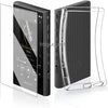 Soft Clear TPU Protective Shell Skin Case Cover for Sony Walkman NW-A300 Series NW-A306 NW-A307 (Clear case and Glass) - Clear case and Glass