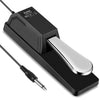 Donner DSP-001 Sustain Pedal for Keyboard, Universal Piano Pedal with Polarity Switch for Digital Piano/Piano Keyboard/MIDI KeyboardSynthesizer, 1/4'' (6.35mm) Input Plug, 63'' (1.6m) Cable - Black