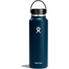 Hydro Flask Water Bottle - Insulated Stainless Steel - Wide Mouth Flex Lid, Non Spill, Leakproof and Refillable in 40 Oz - Indigo