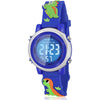Kids Watches with Waterproof Alarm - Dinosaur Gifts for Boys Girls Age 3-10 - DarkBlue
