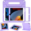LTROP Case For iPad 9th Generation/iPad 8th Generation/iPad 7th Generation for Kids, iPad 10.2 2021/2020/2019, Shockproof Handle Stand, Blue - Light Purple