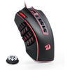 Redragon M990 MMO Gaming Mouse, 32000 DPI High Precision Wired RGB Gamer Mouse w/23 Programmable Buttons, 16 Side Macro Keys, Software Supports, Aluminum Base - Black