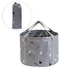 14L Collapsible Foot Soaking Bath Basin Bag with Handles for Kids, Portable Pedicure Feet Spa Bucket Tub for Travel Camping - Gray