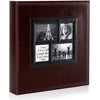 Ywlake Photo Album 4x6 500 Pockets Photos, Extra Large Capacity Family Wedding Picture Albums Holds 500 Horizontal and Vertical Photos Brown - Brown