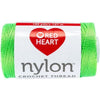 Red Heart Crochet Thread Yarn, 300 Yards, Victory Red, 1 Count (Pack of 1) - Neon Bright Green