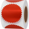 Hybsk 300pcs Notary Seals 2 inch Embossing Stickers Bright Red Metallic Certificate Sealing Labels with Serrated Edge for Awards Lega (Bright Red) - Bright Red