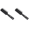 Baasha Hair Brush, Vented Brush for Blow Drying, Mens Short Hair Brush with Ball Tipped Bristles, Best for Wet or Dry Hair - Black - Medium Vented Brush-Black