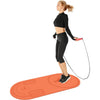Non-Slip Jump Rope Mat Shock Absorption Rope Skipping Mat for Adults & Children Home Indoor Workout Exercise Mat - Orange