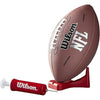 Wilson NFL Recreational Footballs - Brown - Deflated w/ Pump and Tee