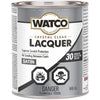 Watco 63141 Lacquer Clear Wood Finish, Quart, Semi-Gloss Clear - Satin Clear