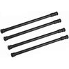 Tension Rods, 4 Pack 15.7-28 Inches Adjustable Spring Steel Cupboard Bars Tension Curtain Rod Shower Rod Extendable Width - Black