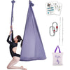 F.Life Aerial Silk Yoga Hammock & Swing for yoga Inversion,Strength training,starter hardware kit - Gunmetal