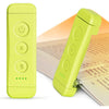 Glocusent USB Rechargeable Book Light for Reading in Bed, Portable Clip-on LED Reading Light, 3 Amber Colors & 5 Brightness Dimmable, Compact & Long Lasting, Perfect for Book Lovers, Kids - Green