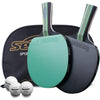 Senston Ping Pong Paddles Table Tennis Paddle for Entertainment or Competition - Ping Pong Paddle Set with Advanced Speed, Control - Green