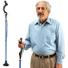 Walking Cane for Men and Women - Special Balancing Stick With 10 Adjustable Heights - Self Standing, Folding, Portable, Collapsible, and Comfortable - Blue