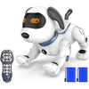 Robot Dog Toys for Kids, Remote Control Stunt Programmable Robot Puppy Toy Dog Interactive with Commands Sing, Dance, Bark, Walk Electronic Pet Dog for Boys Girls Gifts - White
