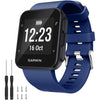 Watbro Band Compatible with Garmin Forerunner 35, Soft Silicone Watch Band Replacement Strap, for Garmin Forerunner 35 Smart Watch, Fit 5.11-9.05 Inch (130mm-230mm) Wrist - Navy