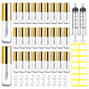 AMORIX 50PCS Mini Lip Gloss Tubes with Wand 1.2ml Empty Lip Gloss Containers Refillable Travel Lip Balm Bottles for Samples with 5ml Syringes DIY Lip Gloss Base + Tag Labels (Rose Gold) - 50PCS - Gold