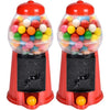 ArtCreativity Gumball Machine for Kids, Set of 2, 6.5" Desktop Bubble Gum Mini Candy Dispenser, Unique Money Saving Coin Bank, Valentines Gift, Vintage Office Desk Decoration (Gumballs not Included) - 2 Pack