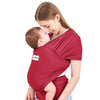 Acrabros Baby Wrap Carrier,Hands Free Baby Carrier Sling,Lightweight,Breathable,Softness,Perfect for Newborn Infants and Babies Shower Gift,Black - Royal Red