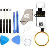 Latest Home Button Replacement for iPhone 7 7Plus 8 8Plus, Home Button Main Key Flex Cable Assembly Replacement with Repair Tools for iPhone 7 7P 8 8P (Version4.0 Black) - Version4.0 Gold