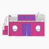 DHP Star Loft Bed, Pink & Purple Kid's Curtain Set Pink and Purple - Pink