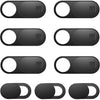 Laptop Camera Cover Slide, Phone Camera Cover Slide, 6 Pack Ultra Thin Webcam Cover Slide for Laptop, Desktop, PC, Tablet, Smartphone, Protect Your Privacy and Security(Black) - Black (Small 3 Pcs+Large 6 Pcs)