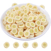 100 Pack Fruit Slime Charms Resin Flatbacks Buttons Polymer Clay Beads for Miniature Fairy Garden Hair Accessories DIY Scrapbooking Phone Case (Multi) - Banana