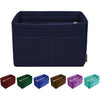 OMYSTYLE Purse Organizer Insert, Felt Tote Bag Organizer Insert with 5 Sizes, Handbag Dividers for Inside Purse, Compatible with Longchamp, Neverful, Speedy and More - Navy Blue
