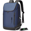 BANGE Business Smart Backpack Waterproof fit 15.6 Inch Laptop Backpack with USB Charging Port,Travel Durable Backpack - Blue