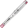 Pilot Prera Iro-Ai Fine-Nib Transparent Black Body Fountain Pen (FPRN-350R-TBF) - Pink