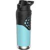 Under Armour 24Oz Stainless Steel Water Bottle, Insulated, Carabiner Easy Carry Hook, Leak Proof, Kids & Adults, All Sports, Gym - Breeze Blue/Black