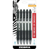 Zebra Pen Sarasa Dry X20 Retractable Gel Pens, 0.7mm Medium Point, Assorted Ink Colors with Rapid Dry Ink Technology, Ideal for Office Supplies and School Supplies, 10-Pack (46881) - Black A