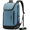 BANGE Business Smart Backpack Waterproof fit 15.6 Inch Laptop Backpack with USB Charging Port,Travel Durable Backpack - Light Blue