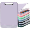 SFLHHDM Purple Clipboard, Clip Board 8.5x11, Teacher Clipboards with Storage, Plastic Clipboard with Pen Holder, Clipboards Storage for Women Teachers Work, School & Office Supplies - 02purple