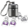 High Fidelity Concert Earplugs, Reusable Musicians Ear Plugs, 24dB Advanced Filter Technology Ear Protection - Purple