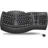 Perixx Periboard-612B Wireless Ergonomic Split Keyboard with Dual Mode 2.4G and Bluetooth Feature, Compatible with Windows 10 and Mac OS X System, Black, US English Layout - Black