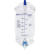 Easy-Tap Leg Bag Urinary Drainage Bag, 1000ml, Anti-Reflux Valve, Cloth Straps, Easy Flip Drain (Pack of 3) - 500ml
