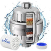 15 Stage Shower Head Filter for Hard Water - High Output Shower Water Filter Reduces Chlorine, Improves Skin Condition - Chrome