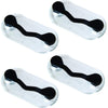 Readerest Magnetic Eyeglass Holders (4 Pack) Eyewear Clip for Readers & Sunglasses, ID Badge Clip for Conferences, USA Made - 4x Black